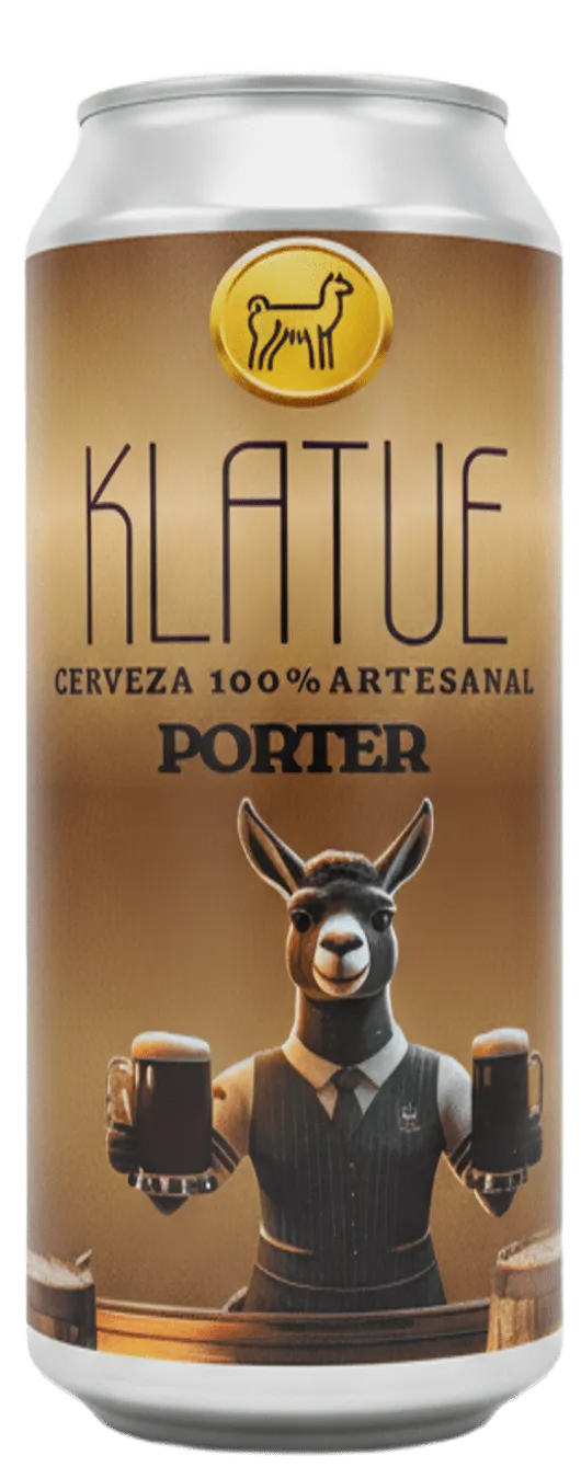 Lata de cerveza Klatue Porter